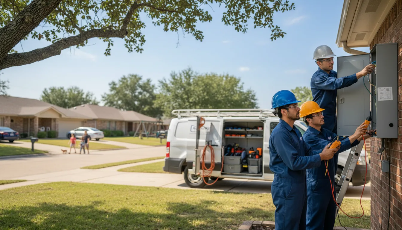 Certified electrician providing emergency electrical services in Gillsville, GA